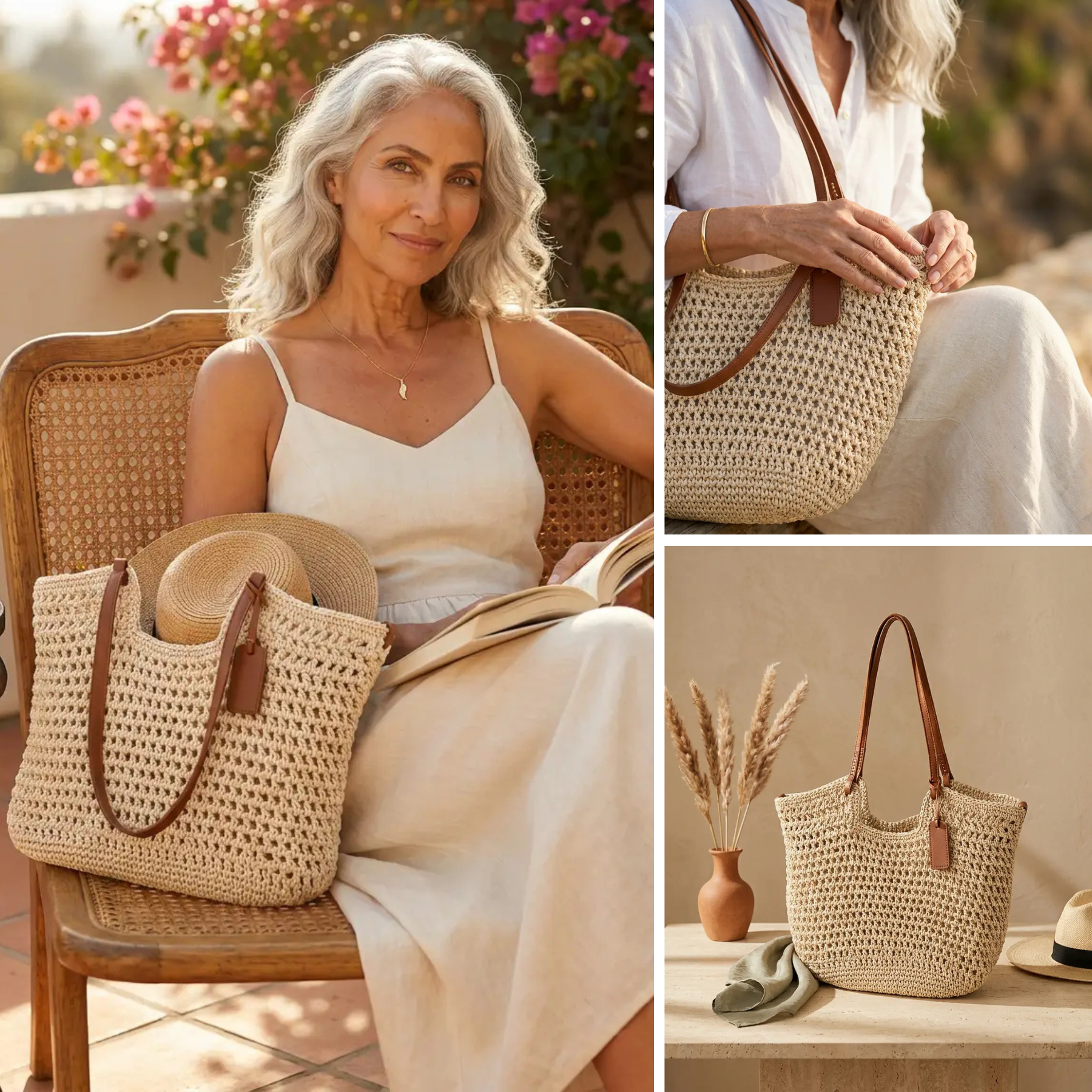 Alina Bolso Shopper Tejido - Detalle