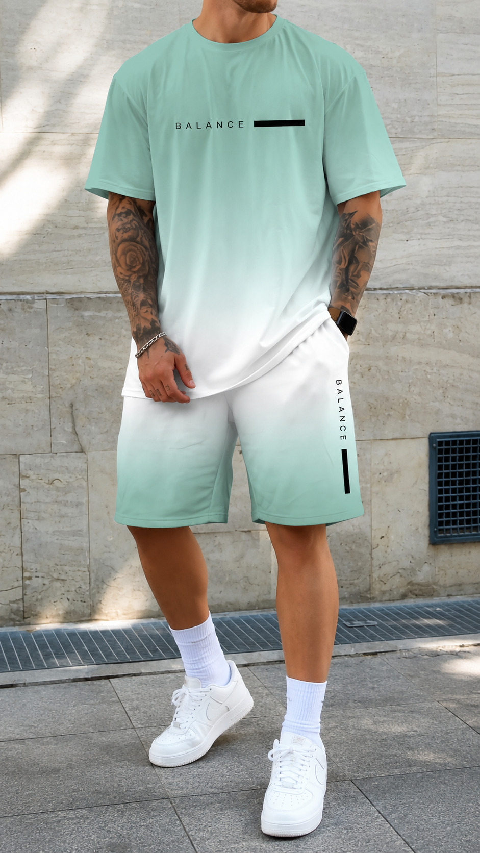 Varel | Conjunto de verano con efecto difuminado