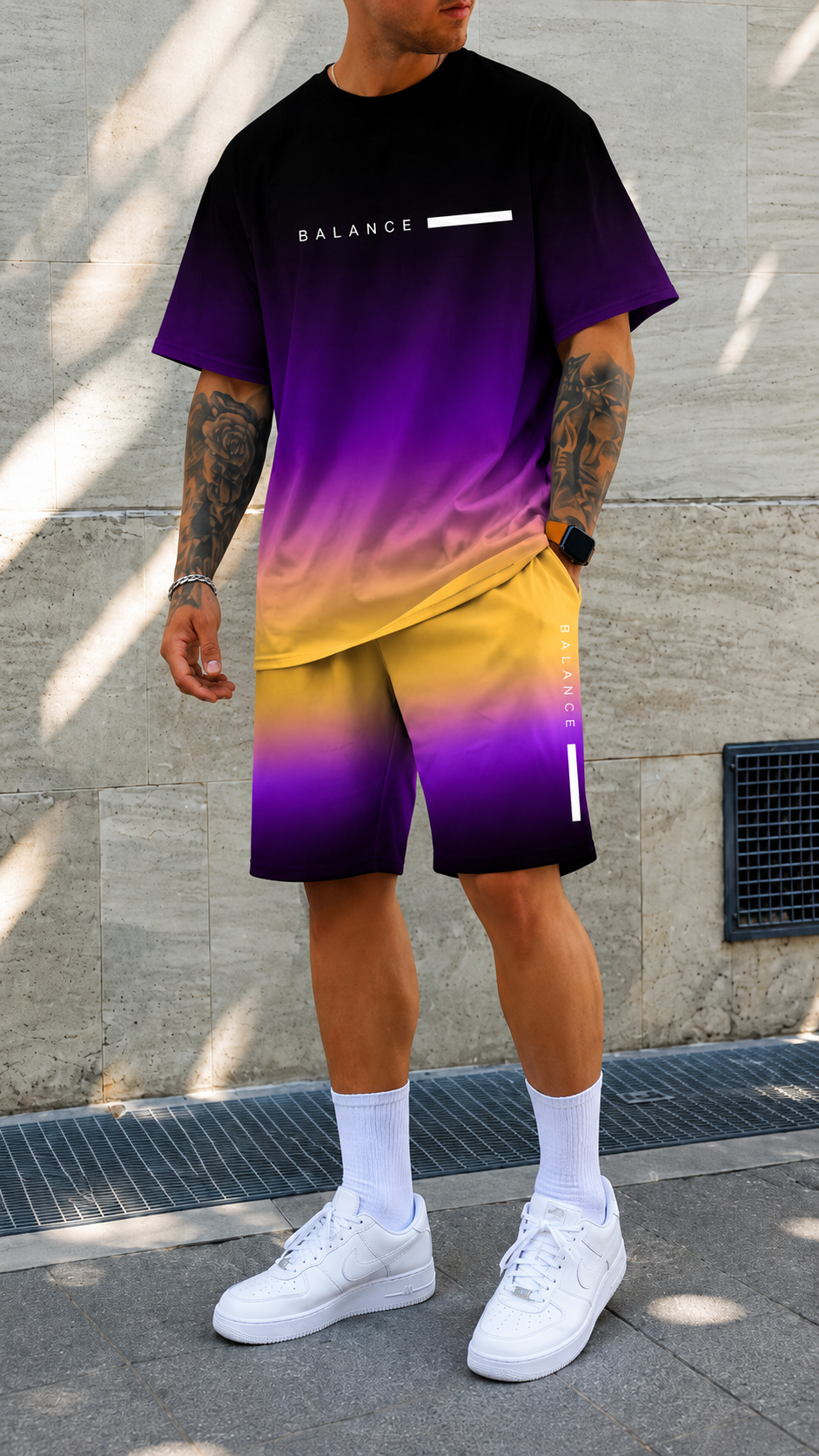 Varel | Conjunto de verano con efecto difuminado
