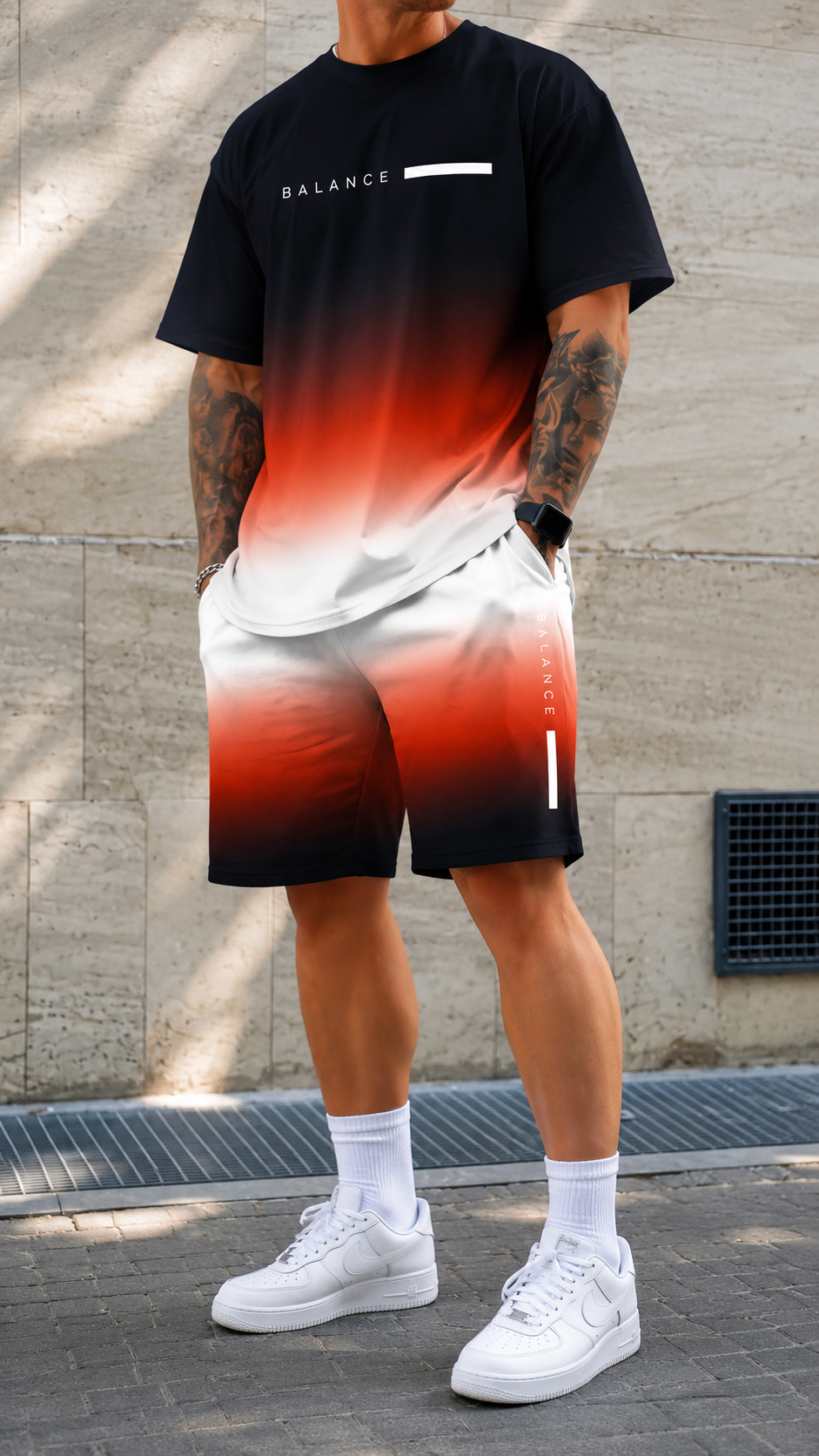 Varel | Conjunto de verano con efecto difuminado