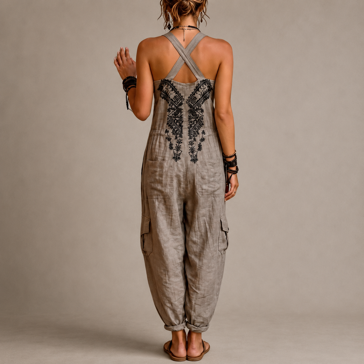 WREN | Tuta boho con ricamo - dettaglio