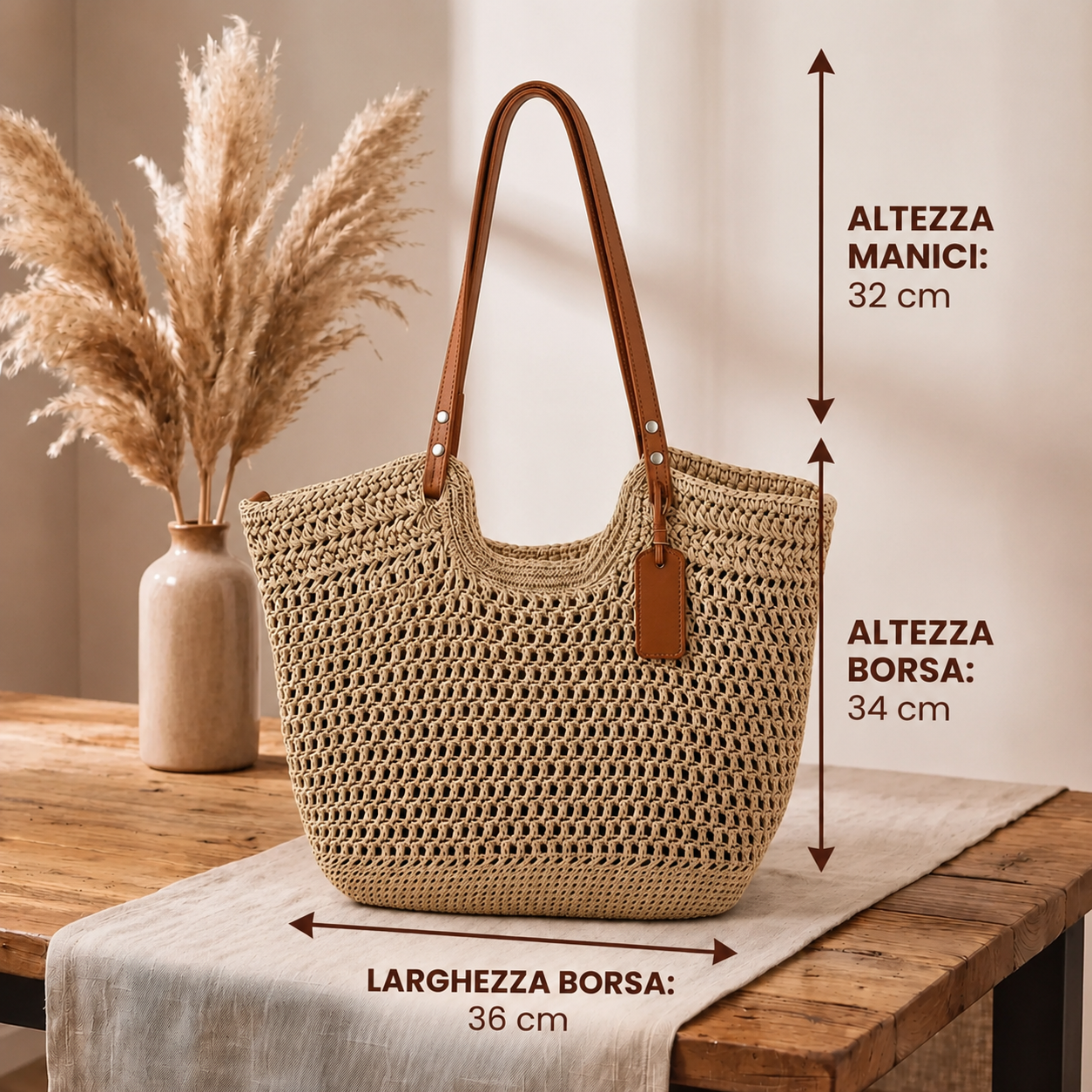 Alina Bolso Shopper Tejido - Detalle