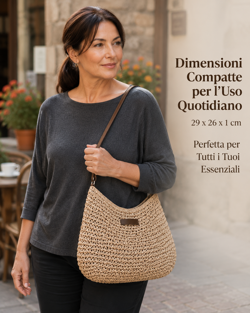Dina Bolso Tejido Elegante - Detalle