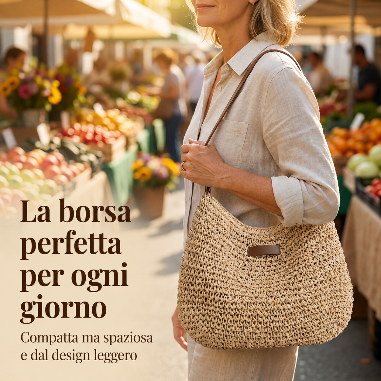 Cinzia Bolso Tejido Elegante - Detalle