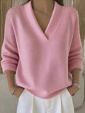 VALERIA | MAGLIONE MORBIDO CON SCOLLO A V