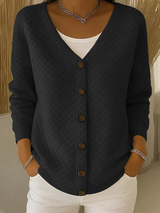 ELEONORA | CARDIGAN TRAPUNTATO CON BOTTONI
