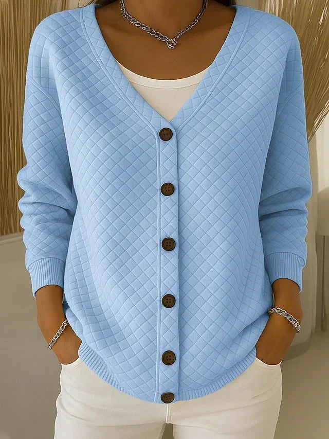 ELEONORA | CARDIGAN TRAPUNTATO CON BOTTONI