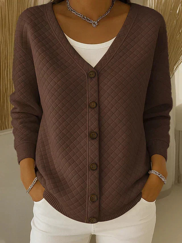 ELEONORA | CARDIGAN TRAPUNTATO CON BOTTONI