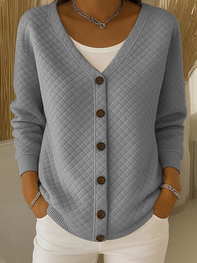 ELEONORA | CARDIGAN TRAPUNTATO CON BOTTONI