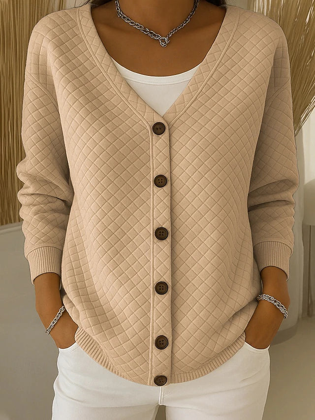 ELEONORA | CARDIGAN TRAPUNTATO CON BOTTONI