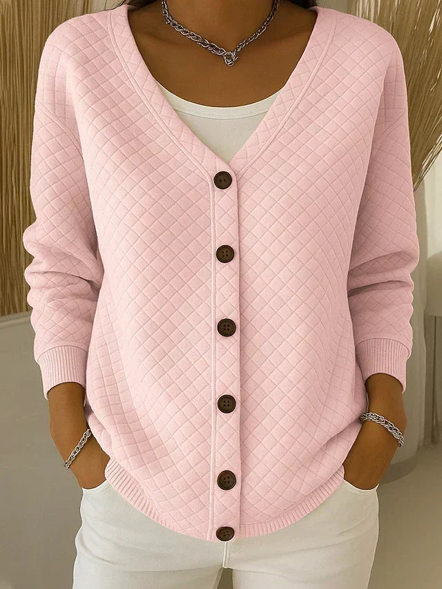 ELEONORA | CARDIGAN TRAPUNTATO CON BOTTONI