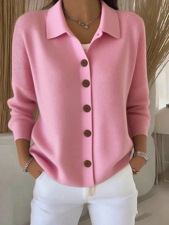 GIUSEPPINA | CARDIGAN CON COLLETTO E BOTTONI