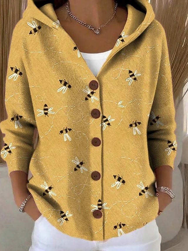 ELISA | CARDIGAN FANTASIA CON CAPPUCCIO