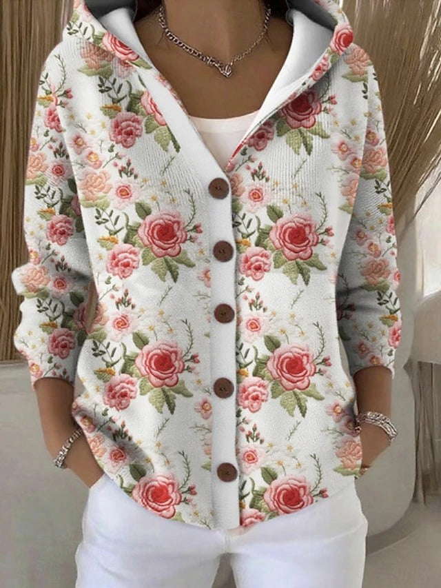 ELISA | CARDIGAN FANTASIA CON CAPPUCCIO