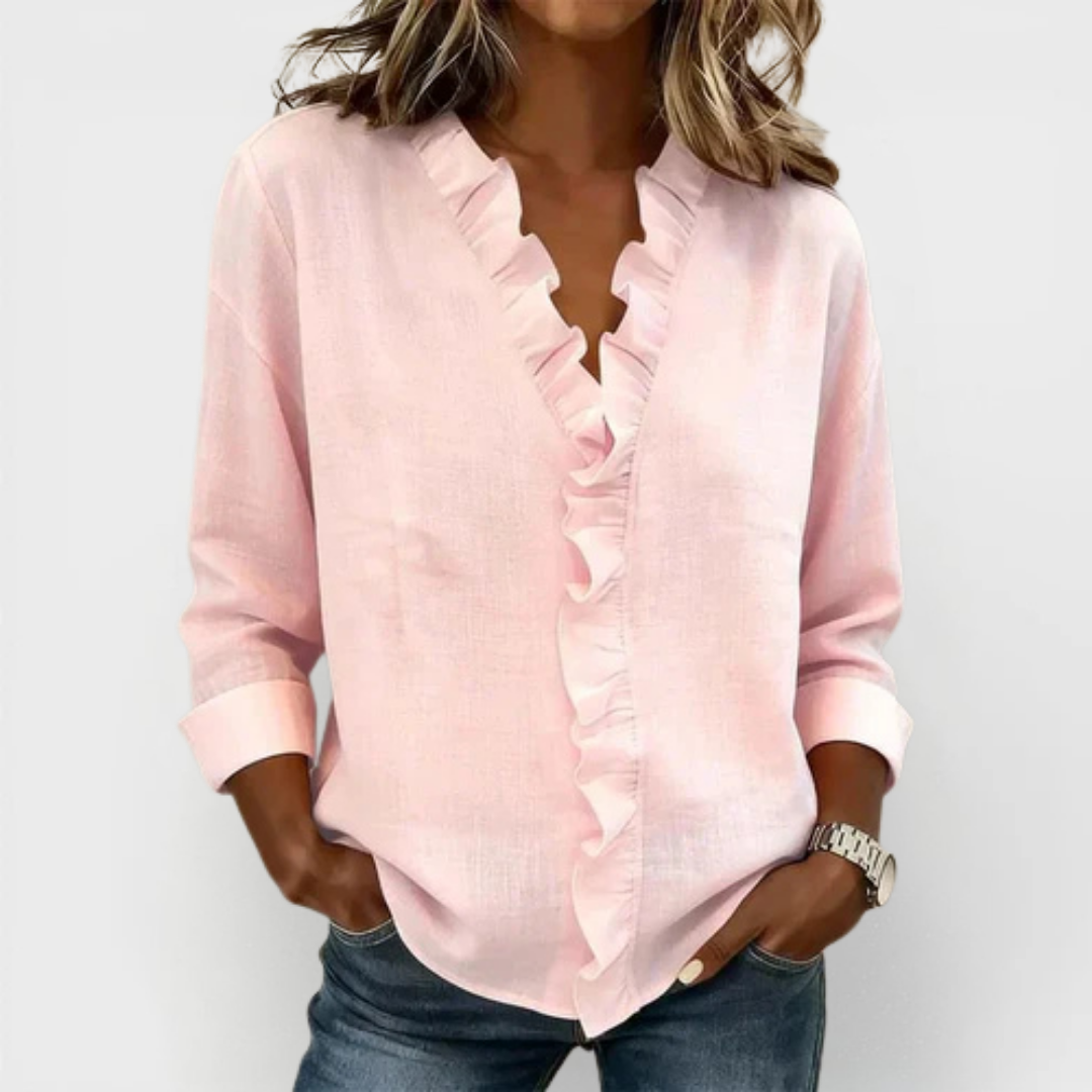 SUSAN | BLUSA CON VOLANTES