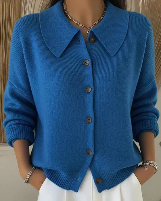VERA | CARDIGAN CON COLLETTO CAMICIA