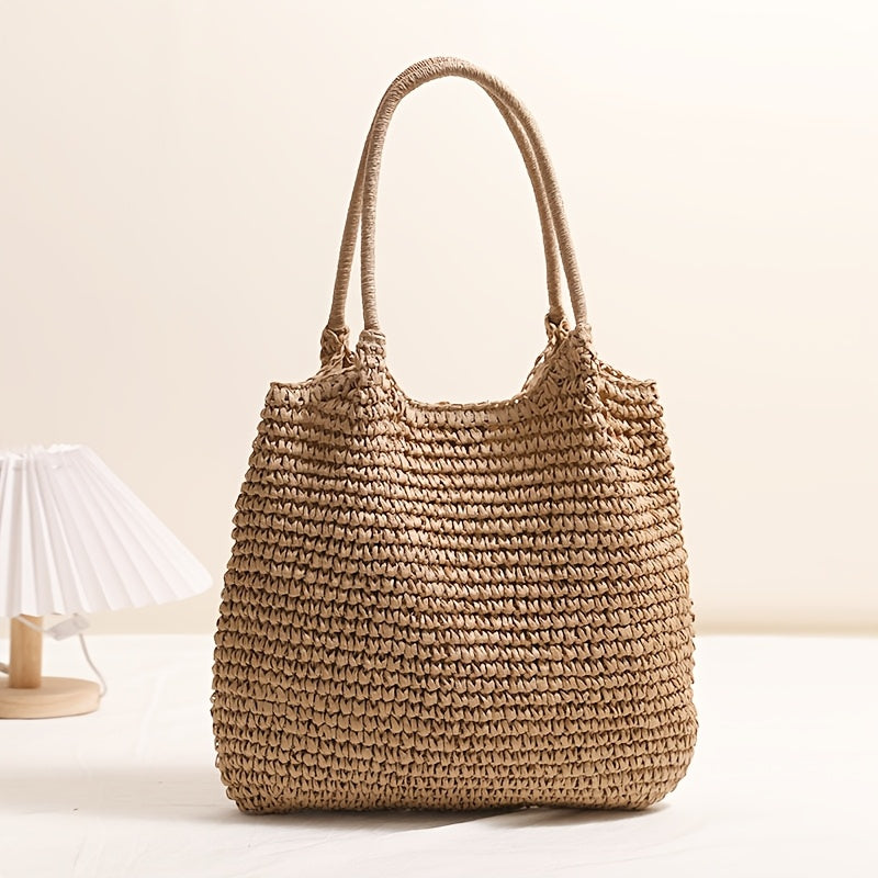 Marisol Bolso Bandolera de Paja - Avellana