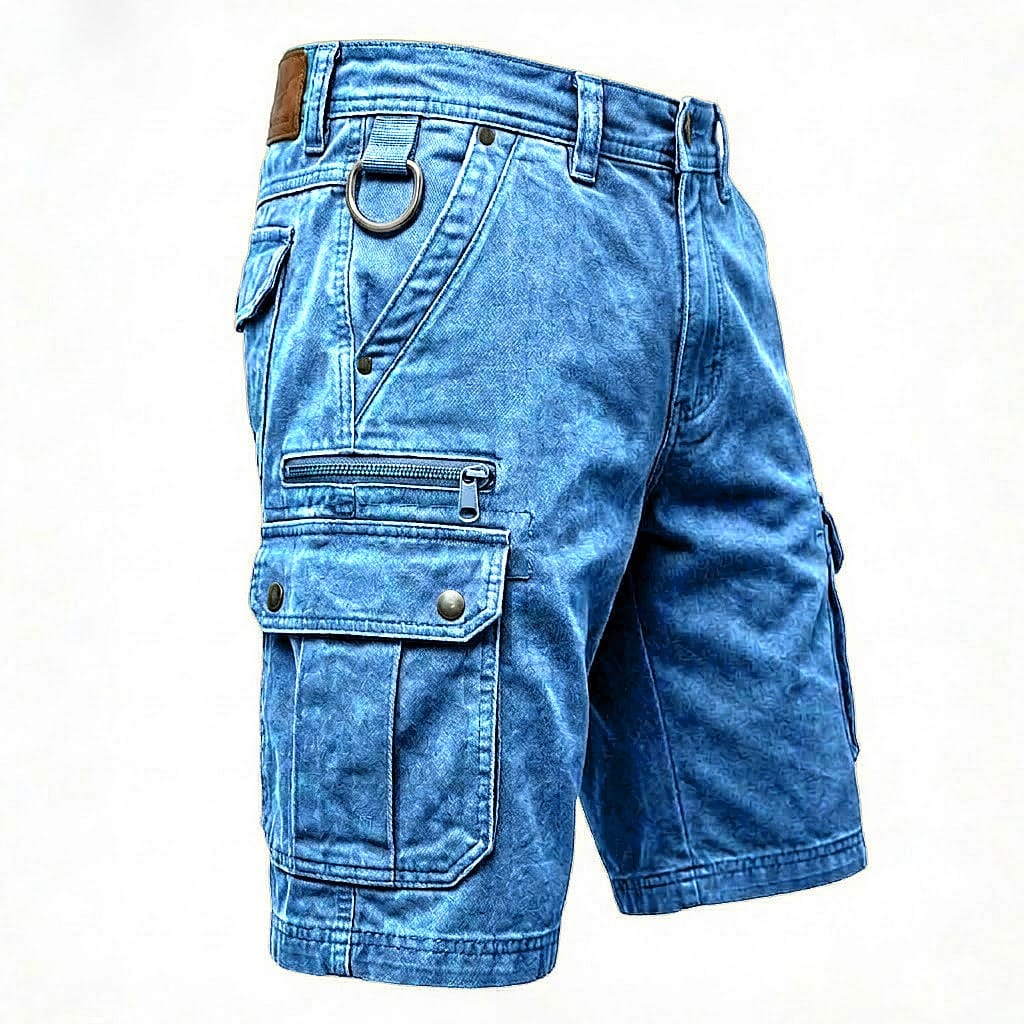 Beeckhoven™ | Shorts cargo de denim funcional